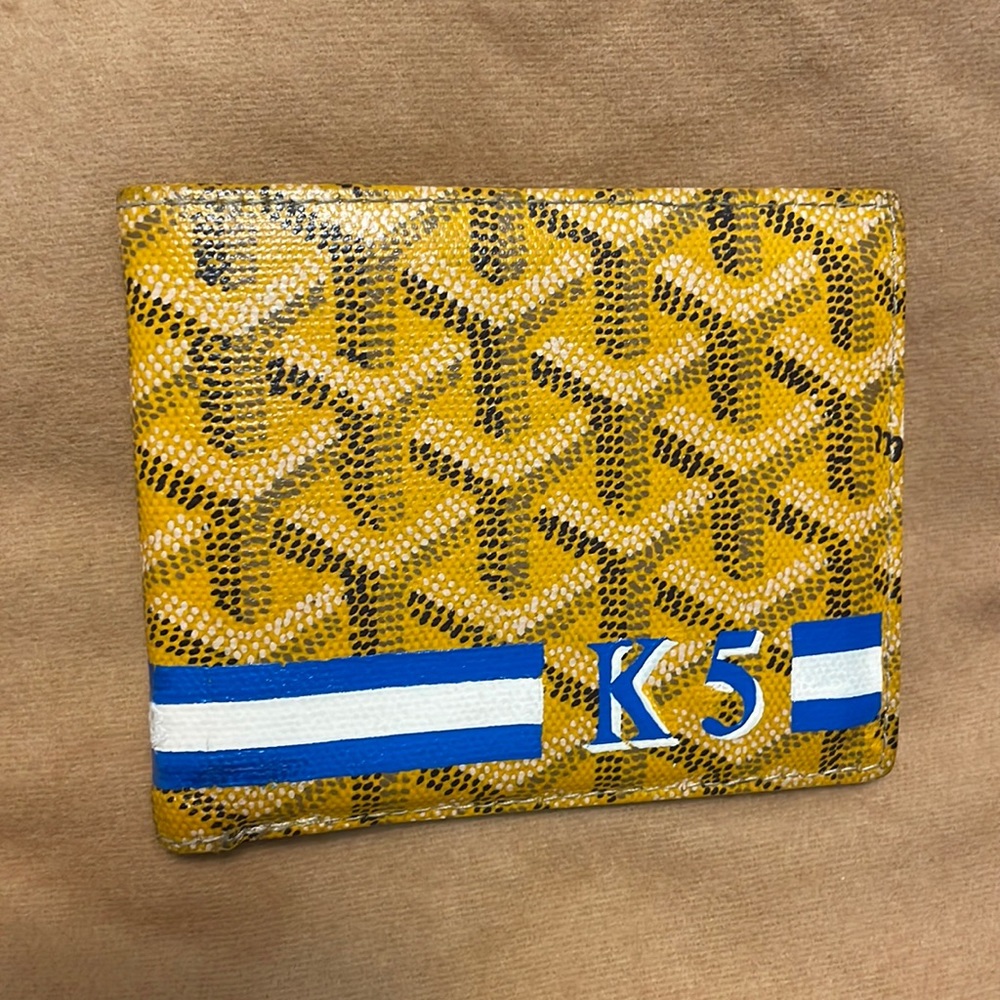 Authentic Goyard K5 Yellow Men’s Wallet